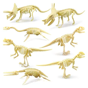 Simulácia Archeológii Kostra Dinosaura Model Fosílnych Kostra Zber Hobby Dekorácie DIY Zmontované detské Hračky Darček