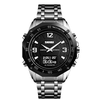 SKMEI Mužov, Digitálne Hodinky, Luxusné Kompas Teplota Elektronické Náramkové hodinky Módne Kalórií Krokomer Športové Náramkové Hodinky Muž