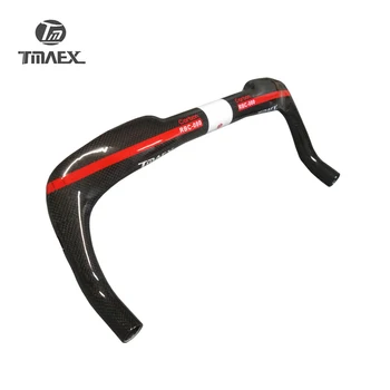 Tmaex - Úplné 3 k Uhlíka Cestných Bicyklov TT Riadidlá jazda na Bicykli Cestný Bicykel Časti Červená riadidlá Pre Oddych Riadidlá 380/400/420/440