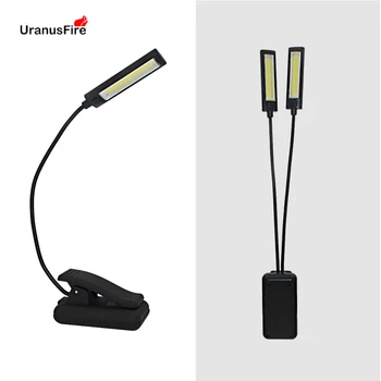 Uranusfire Mini COB LED Nastaviteľné Klip Na Prenosné Stolové Svietidlo USB Nabíjateľné LED Lampy, Knihy Čítať Kindle Touch Stôl