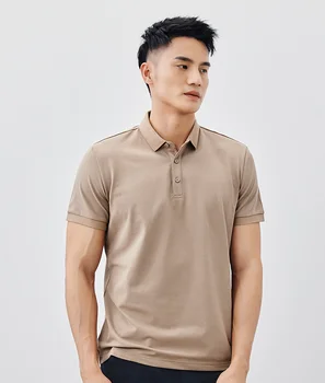 W3022 - pánske bežné krátke rukávy polo tričko pánske letné nové farbou pol rukávy Klope T-shirt.
