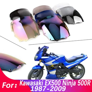 Čelné sklo Motocykel čelné Sklo Vietor Štít Screen Protector Diely Kawasaki Ninja EX500/EX500R/GPZ500 1987-2009